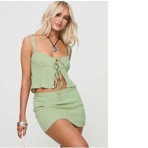 Princess Polly Green Skirt Set